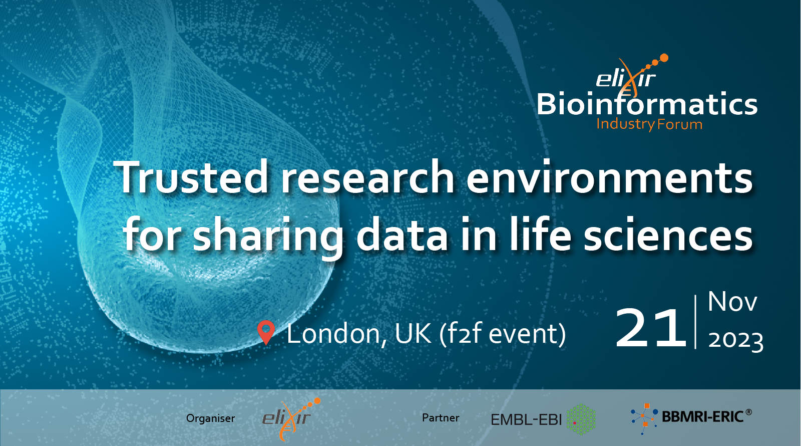 Trusted research environments for sharing data in life sciences - Event banner