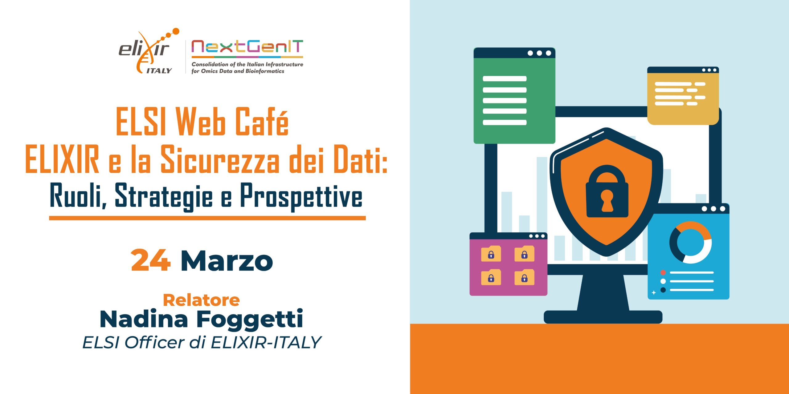 ELSI Web Café: Access and Security in ELIXIR - Event banner