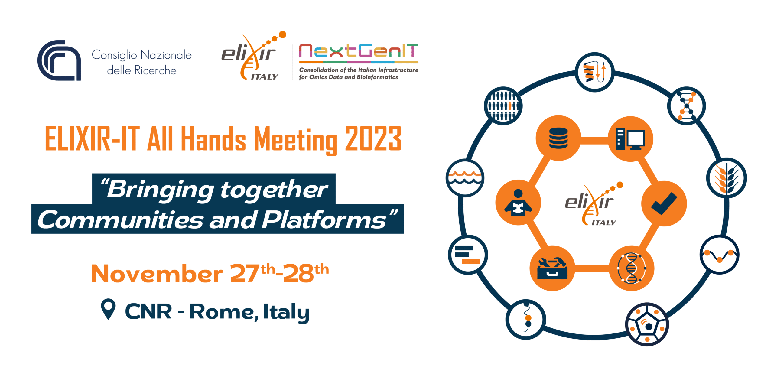 ELIXIR-IT All Hands Meeting 2023 - Event banner