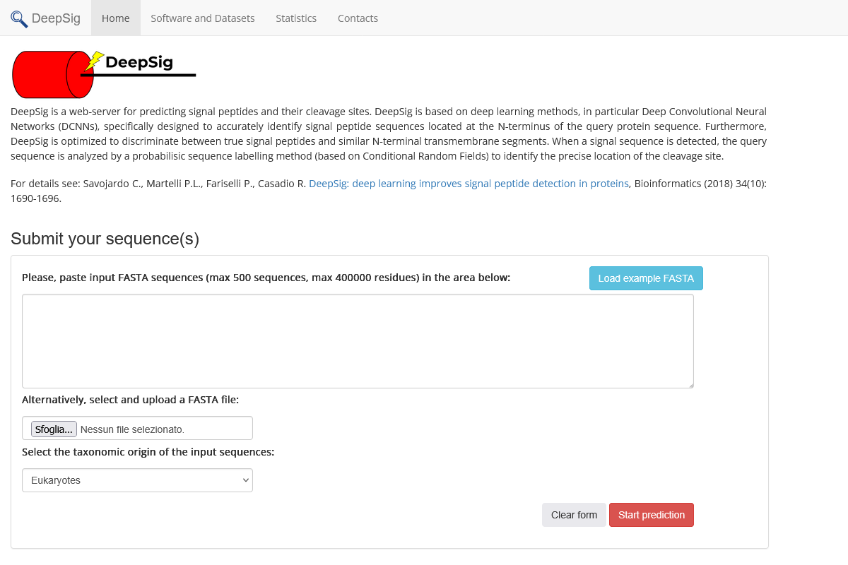 DeepSig - User interface