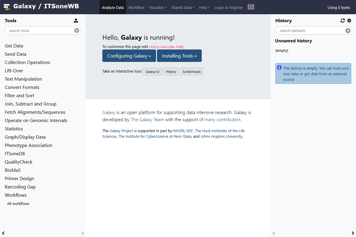 ITSoneWB - User interface