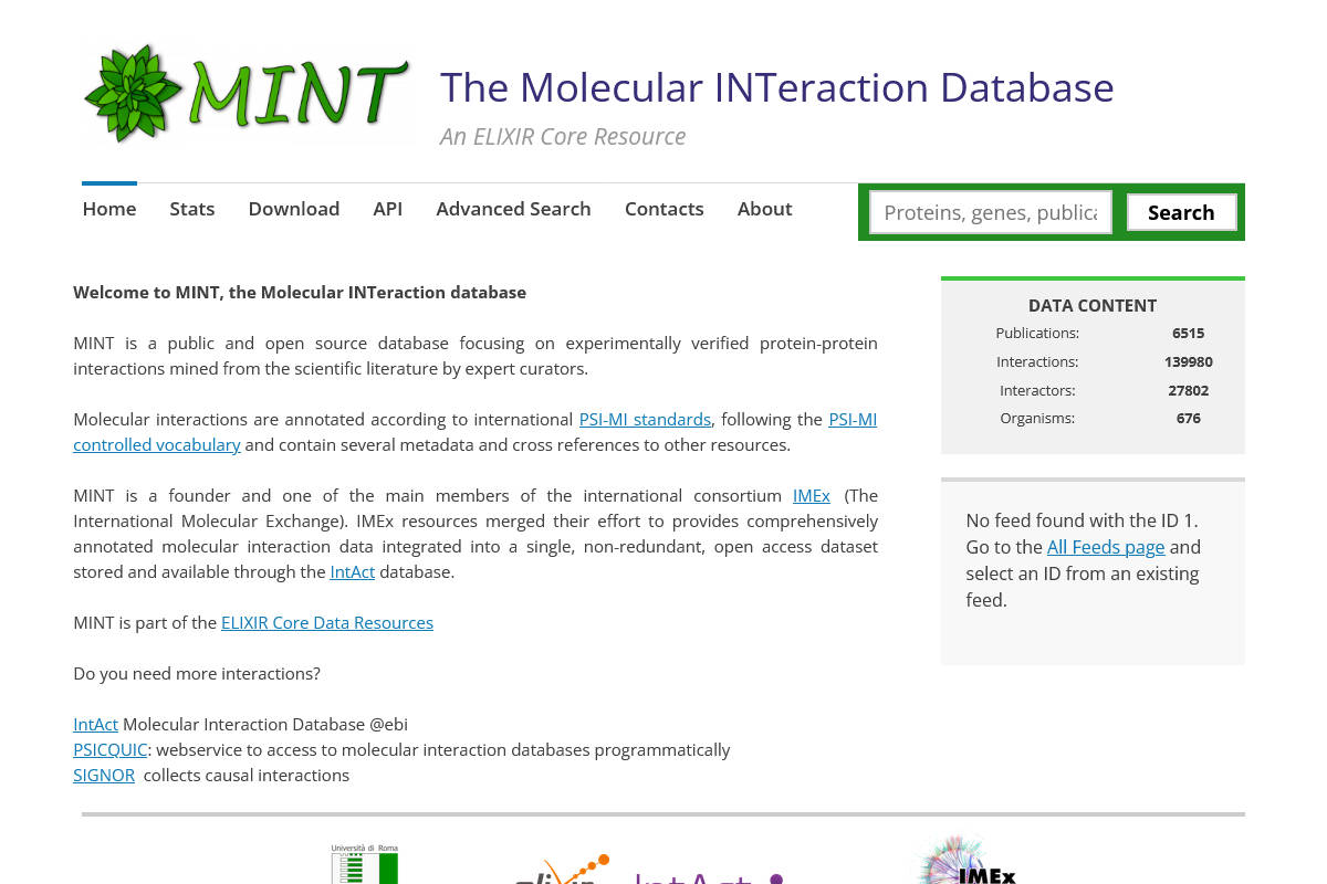 MINT - User interface