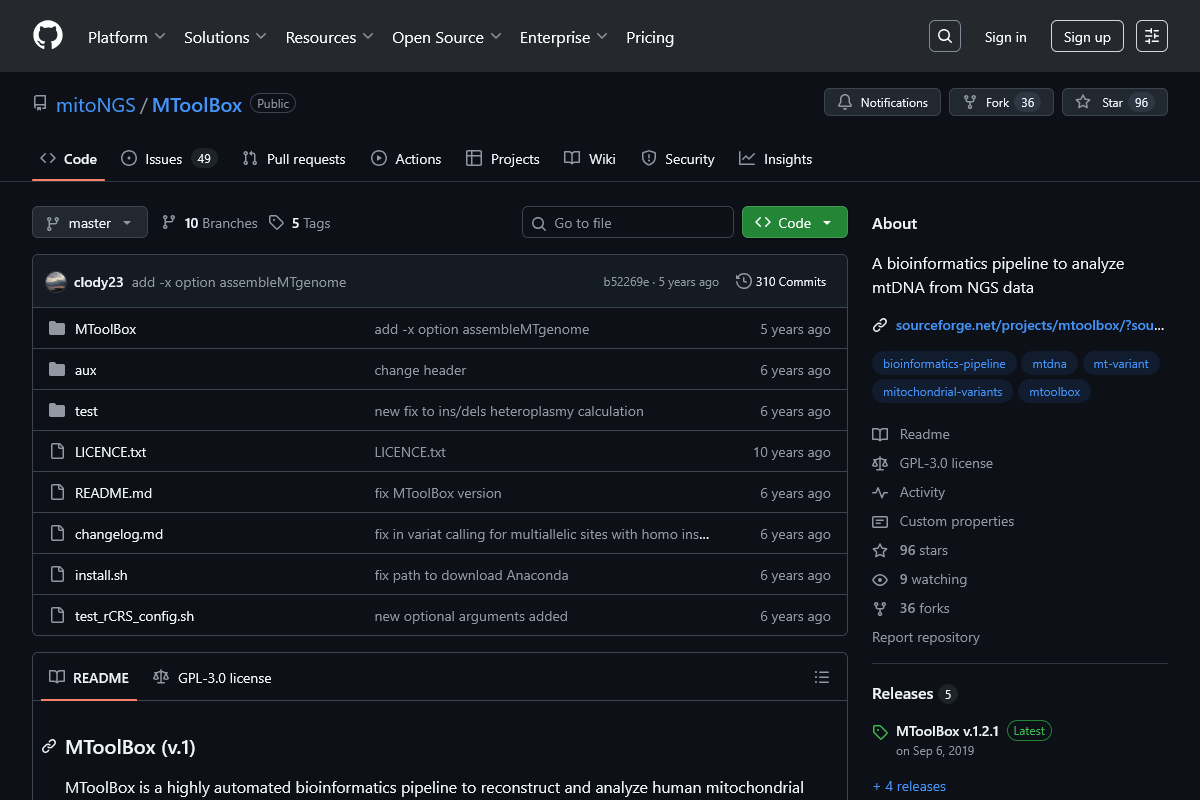 MToolBox - Git repository
