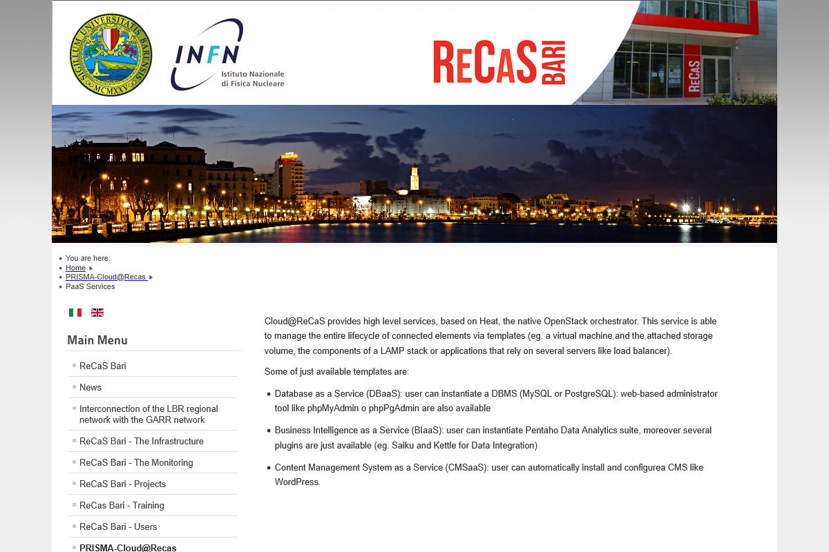ReCaS - User interface