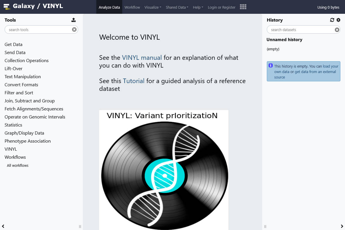 Vinyl - User interface
