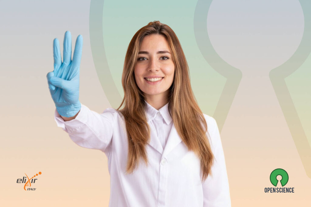 A young woman in a lab coat