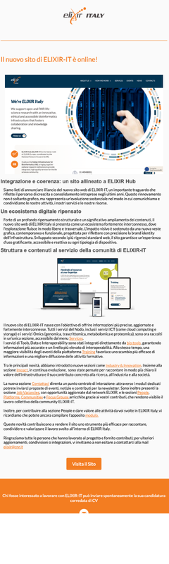 Screenshot of the newsletter issue