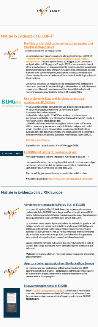 Screenshot of the newsletter issue
